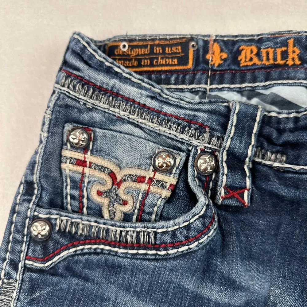 Mens Rock Revival Jeans 